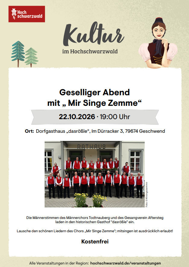Auftritt im Rössle Geschwend